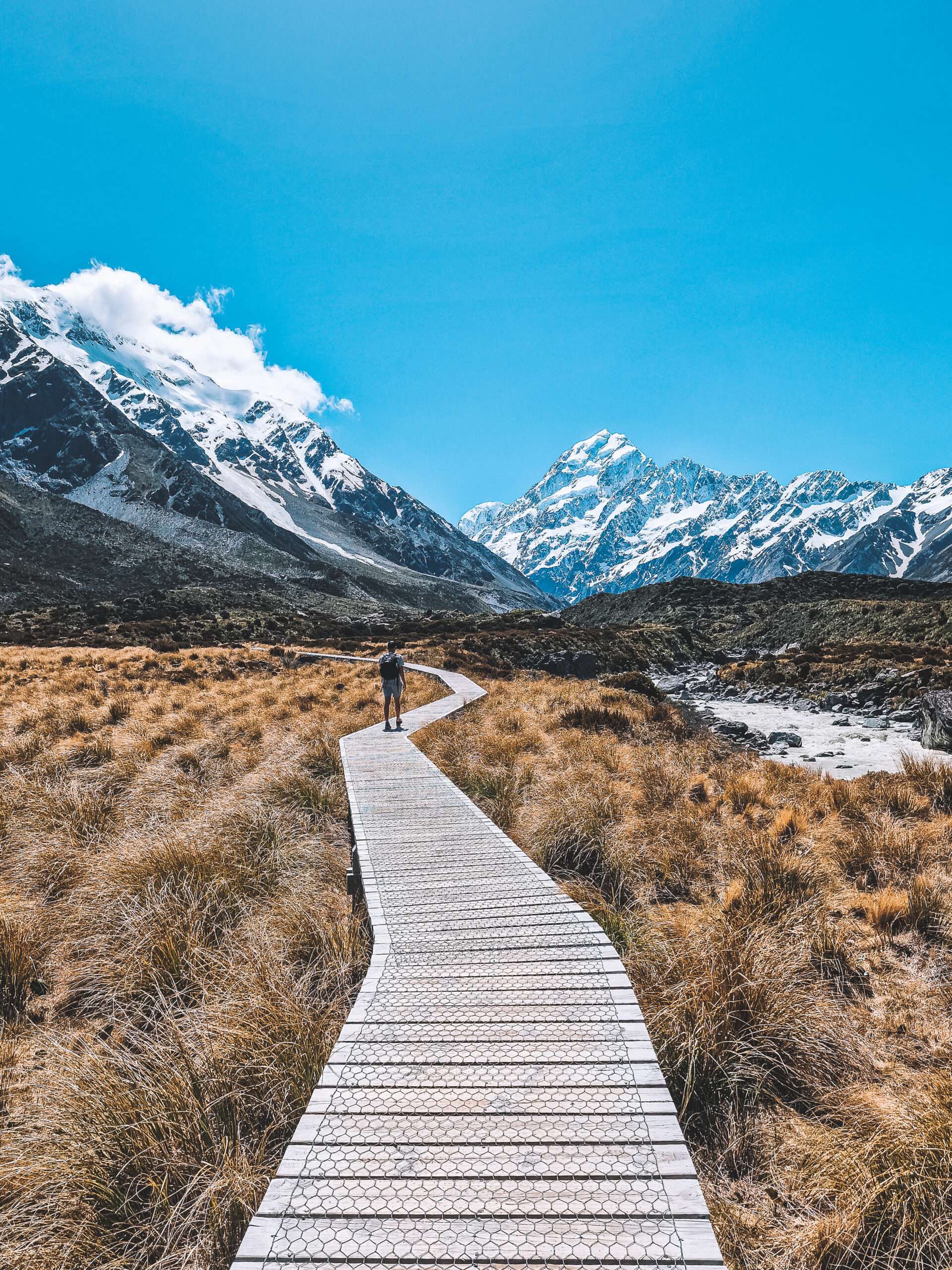hooker valley track nieuw-zeeland