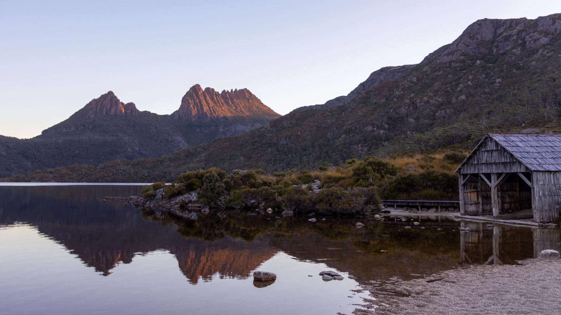 cradle mountain in Tasmanië