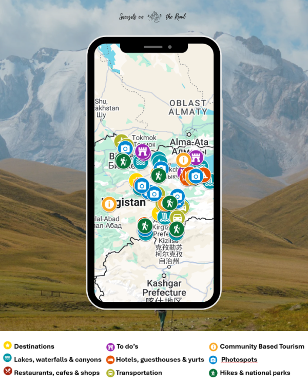 kirgizië maps Ebook Kirgizië<br>& Google Maps <br> <i>(Nederlandse editie)</i>