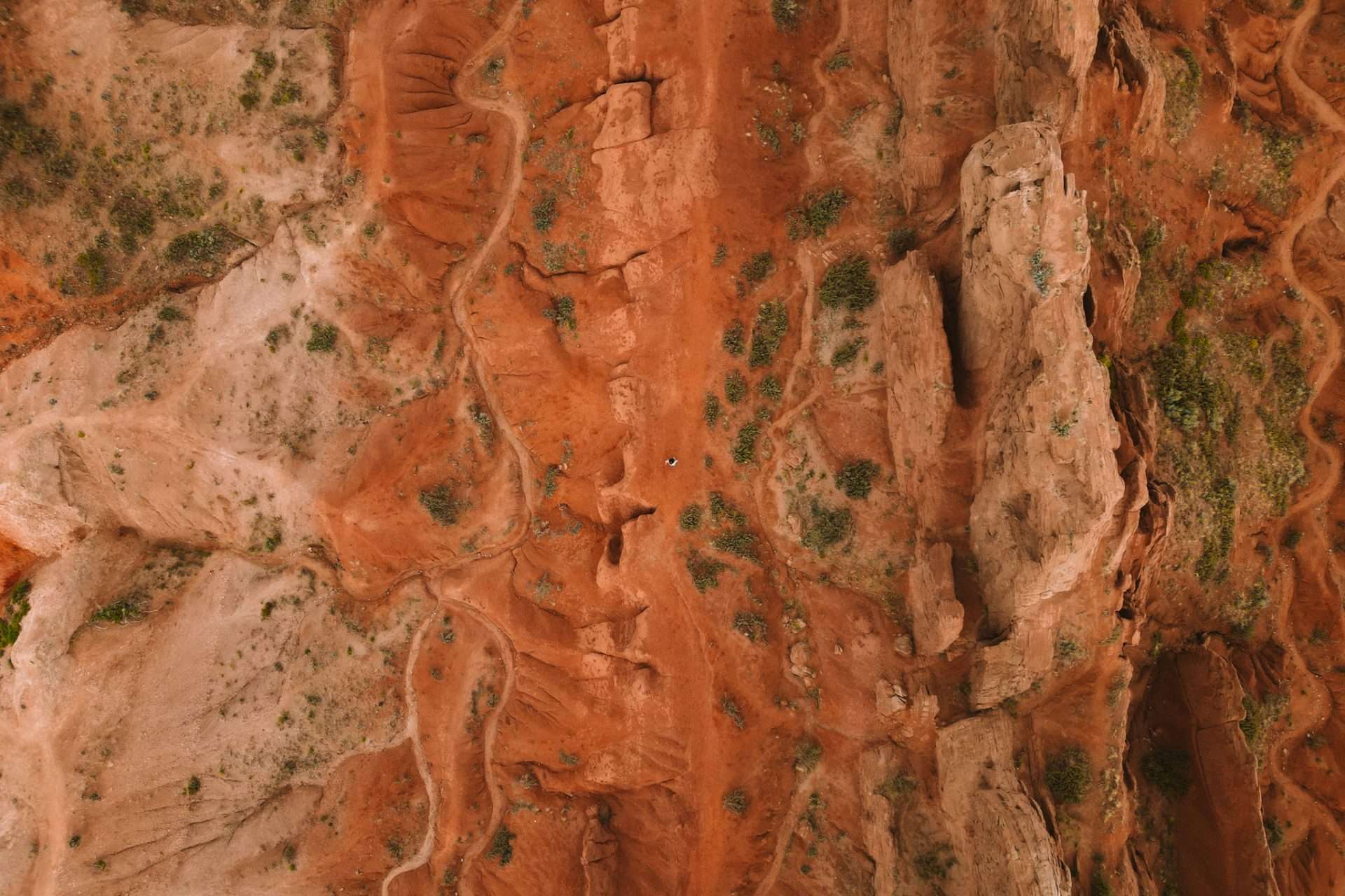 drone shot skazka canyon
