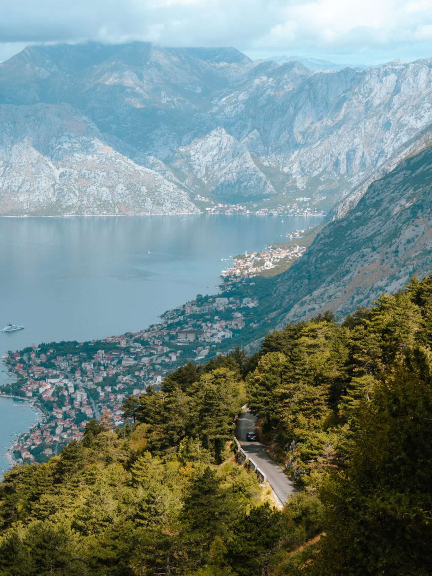 serpentine road lovcen montenegro