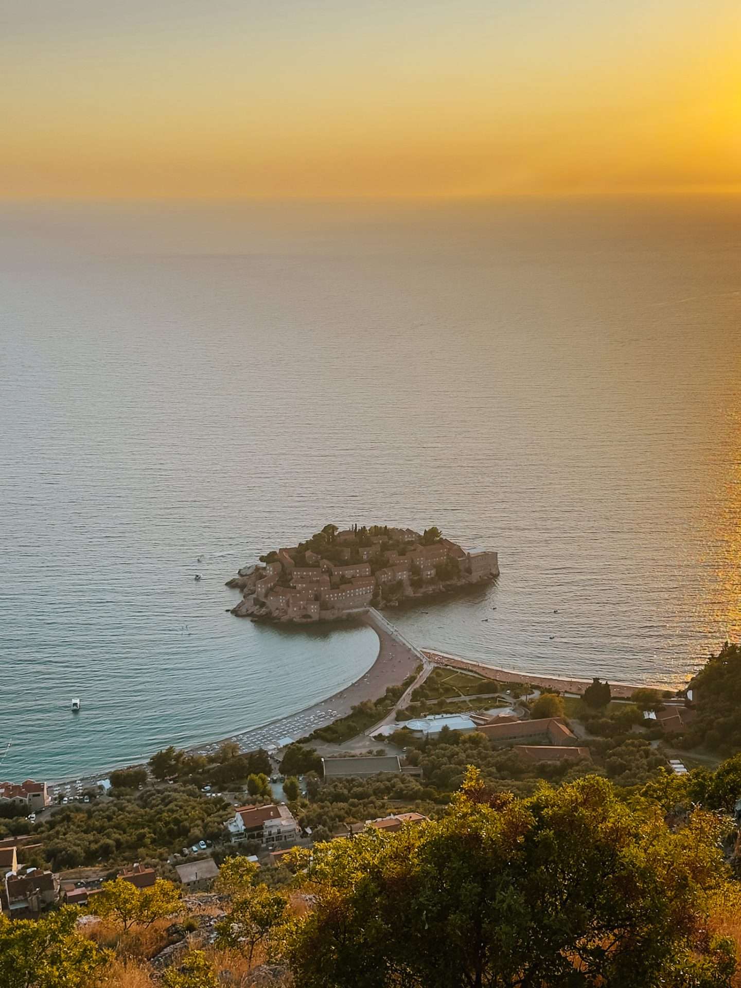 sveti stefan uitzicht