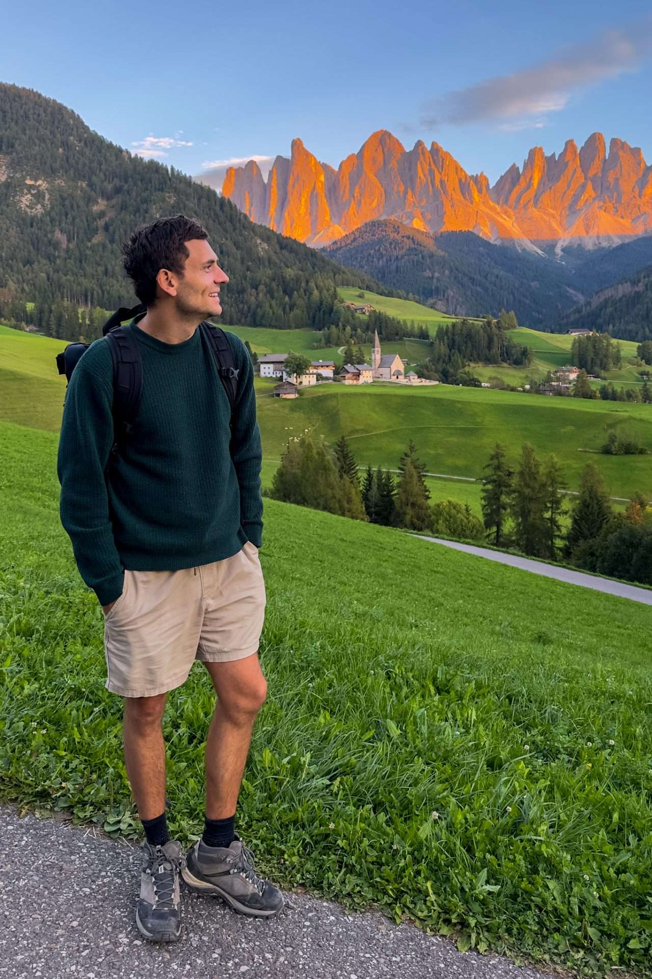 zonsondergang val di funes